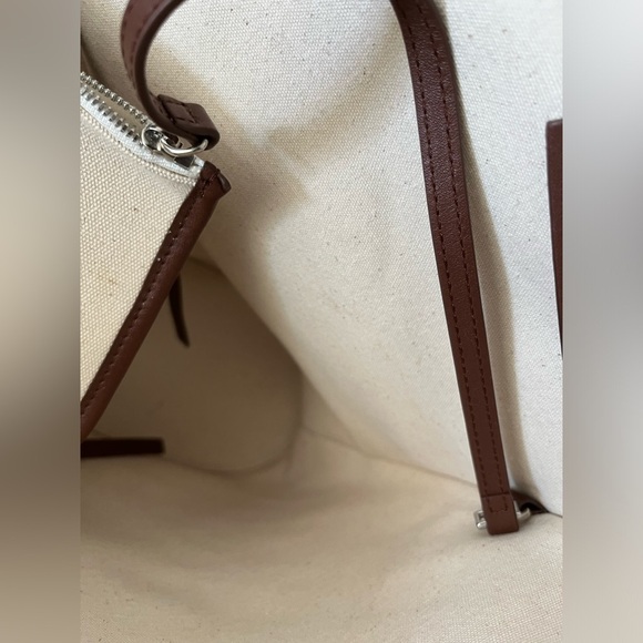 HEREU Calella canvas & leather tote bag - Picture 10 of 16